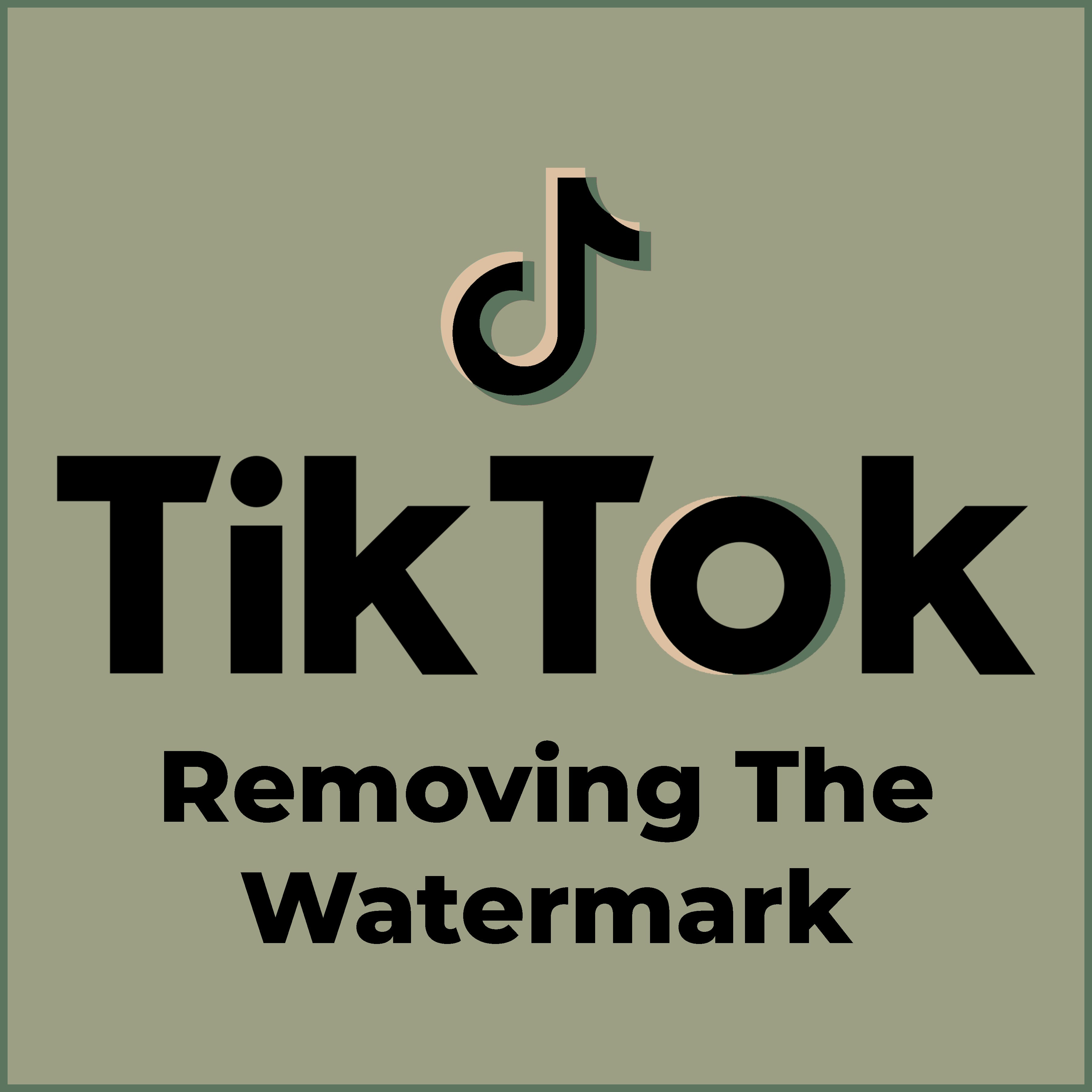 Removing The Watermark